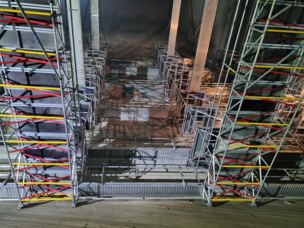 BOILER SCAFFOLDING SYSTEM